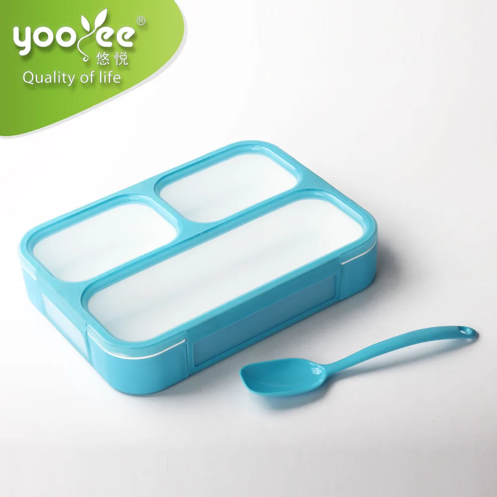 The Newest Food Grade Leakproof Divided Hard Plastic Food Storage Lunch Box for Kids