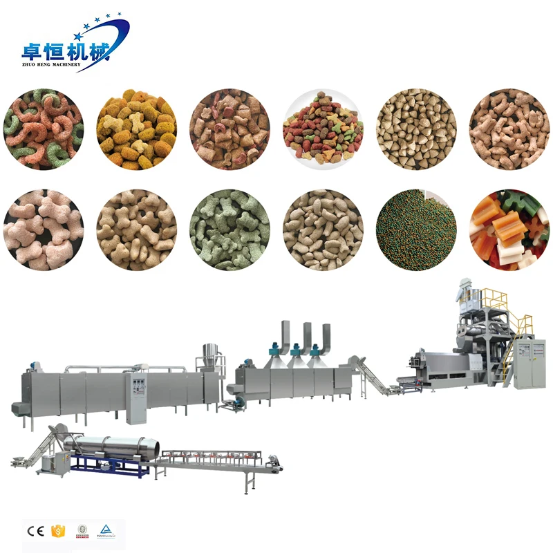 Hot sale multi-functional automation pet/dog/cat food making processing machines production line