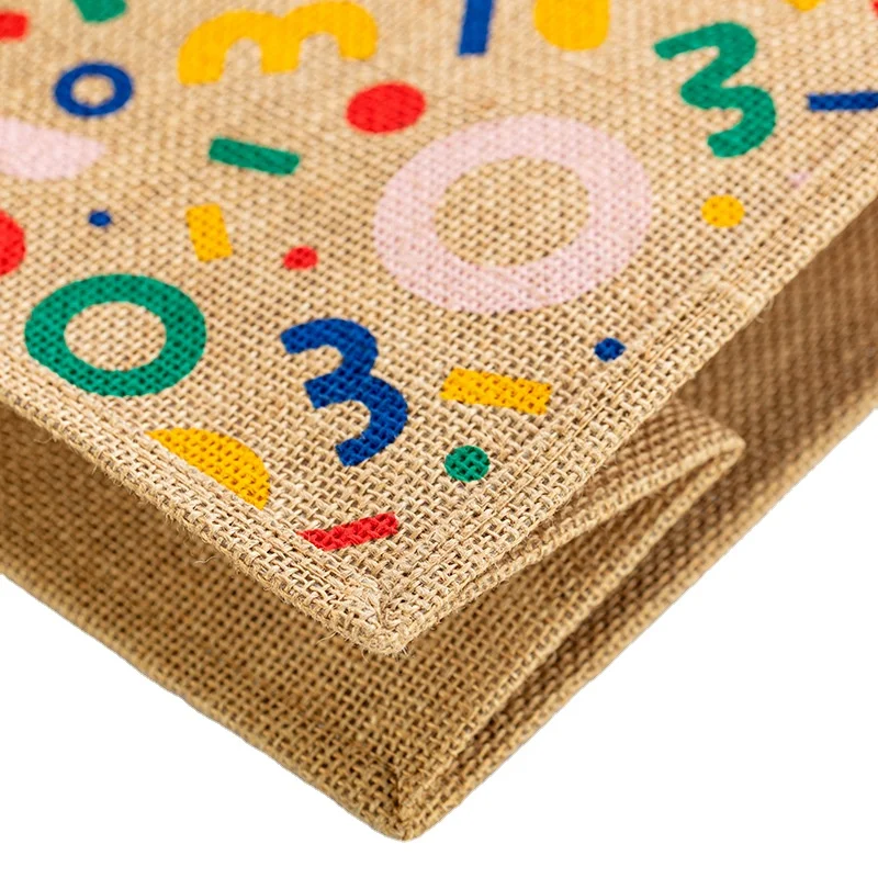 Wholesale Cheap Price Shopper Bag Custom Printed Large Natural Eco Friendly Burlap Beach Bag Jute Shopping Tote Bag With Logos