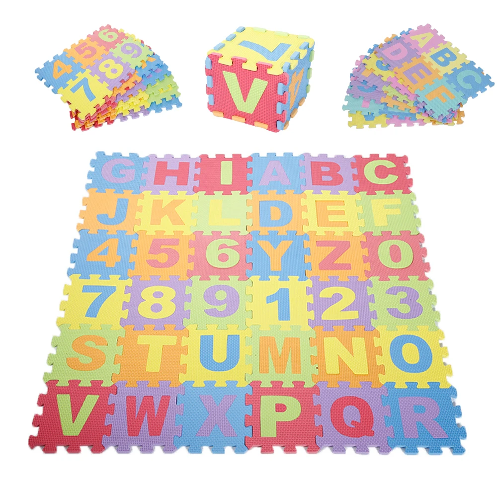 
36 PCs EVA Foam Puzzle Mats kids yoga mats Puzzles Play Mat For Children Baby Crawling 