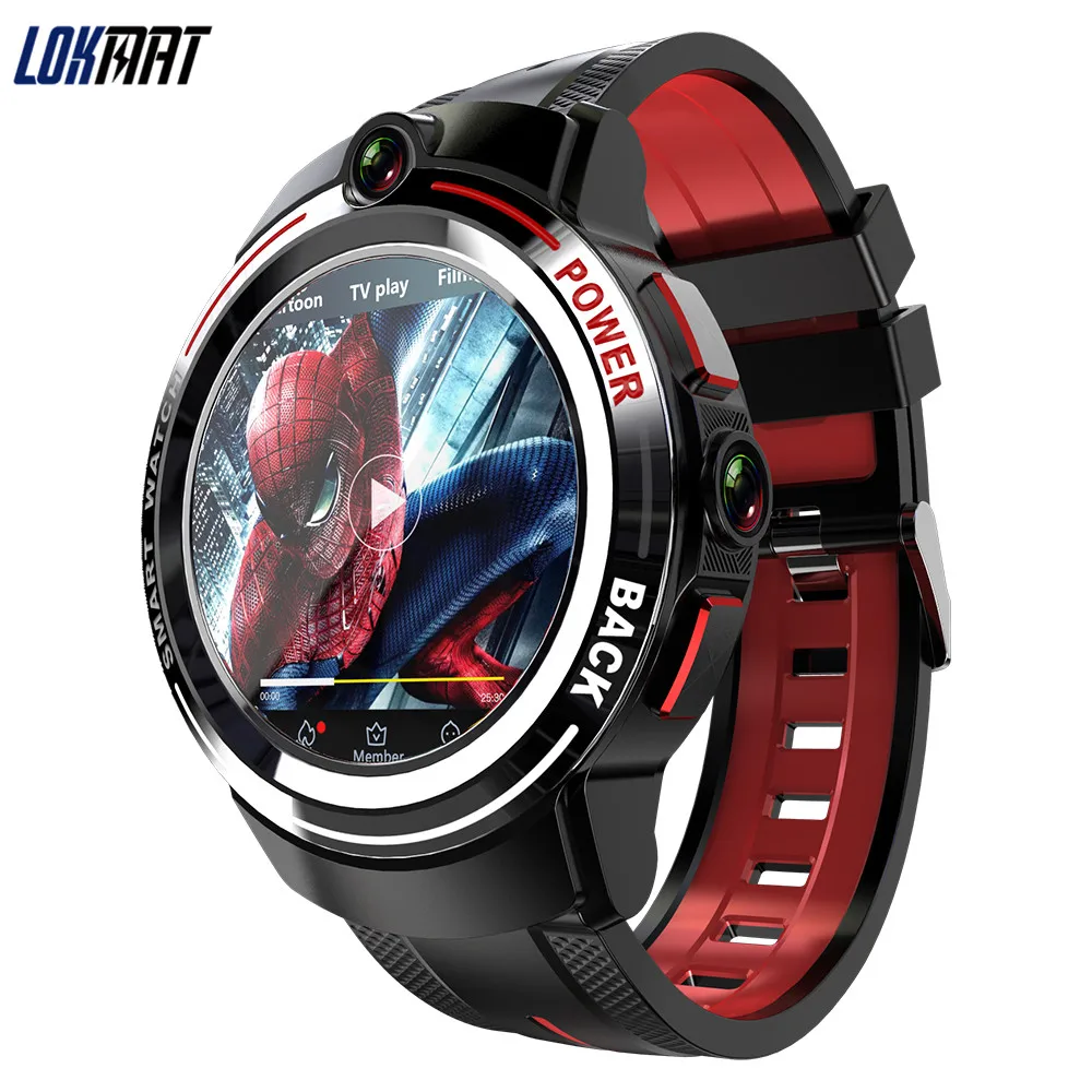 2021 Lokmat APPLLP 3 Android Smart Watch Men 1.39 inch Full Round AMOLED Screen Wifi GPS 4G Smartwatch with  Google Play Store