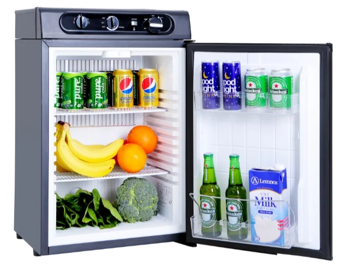 Mini gas  and electric Absorption refrigerator noise free with Mechanical control