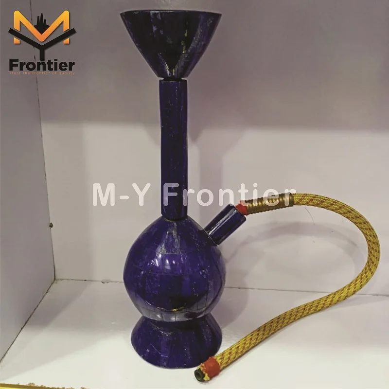 High Quality Natural Lapis Lazuli Handmade Water Pipe Shape Showpiece Polished OEM Gemstone Healing Crystal Craft from Pakistan.