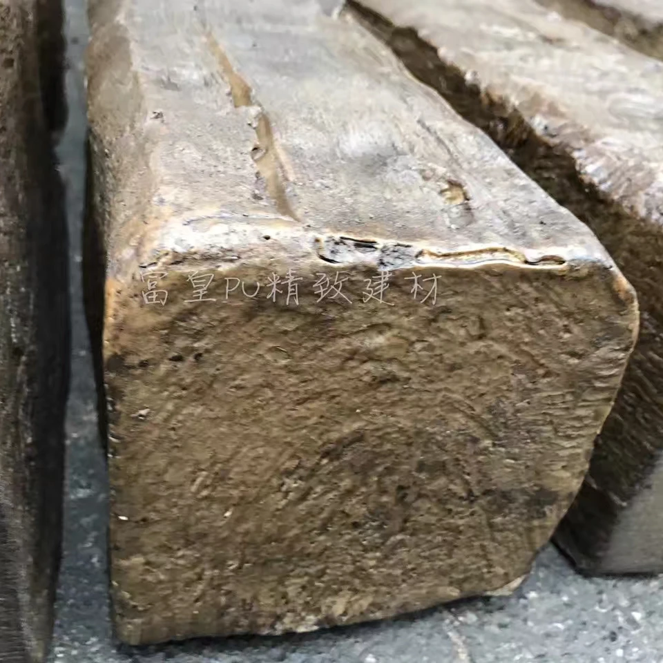 PU polyurethane Decorative Wood grain imitated Painted Fauxwood Beam