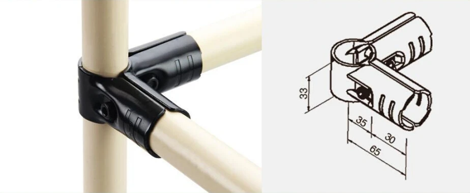 Hight Quality KJ-2 Complete Set Of Metal Joint Pipe Connectors Metal Pipe Joints Fitting For Pipe For Lean System