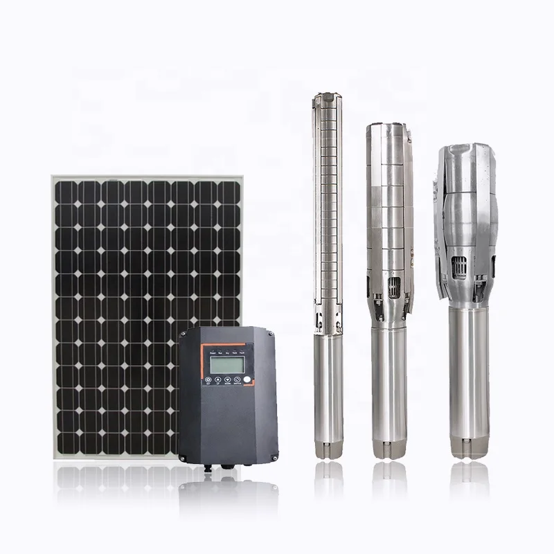 Solar Water Pumping for Agriculture Irrigation DC Submersible Well Pump with Solar Power System