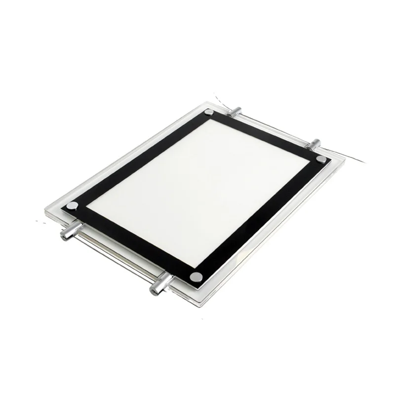 Super slim customized size advertising window led acrylic crystal box displays for real estate agent