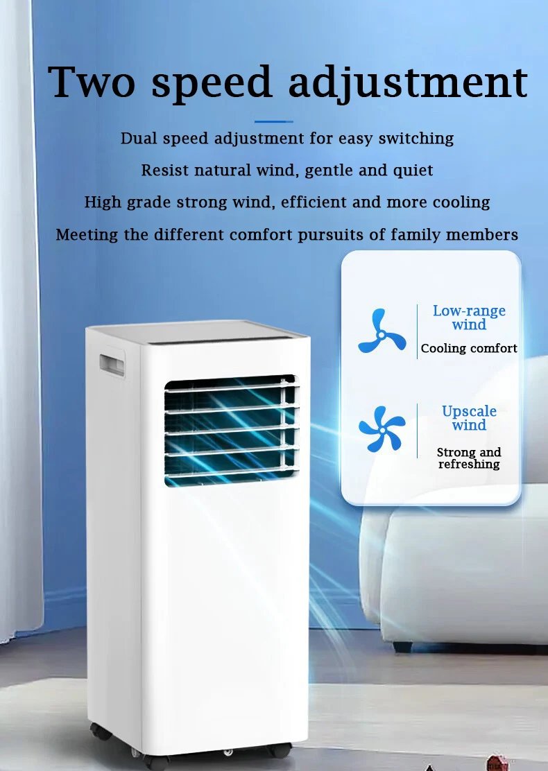 Mobile Dehumidifition Air Conditioner Integrated Unit 1.5P Household Water Free Installation Convenient Vertical Air Conditioner