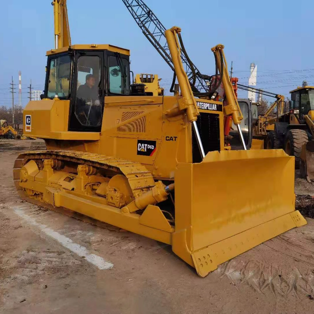 Б/у гусеничный бульдозер оригинальный японский б/у CAT D6D трактор для промышленности бульдозеры