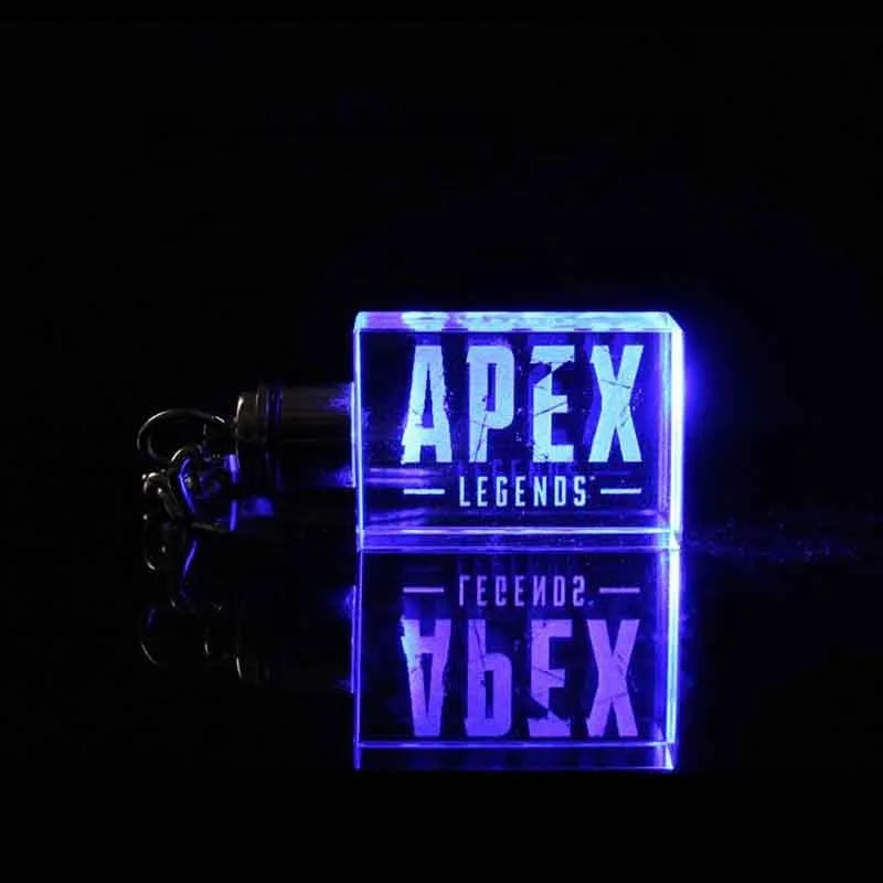 Cheap Wholesale LED Light Car Logo Crystal Glass KeyChains for