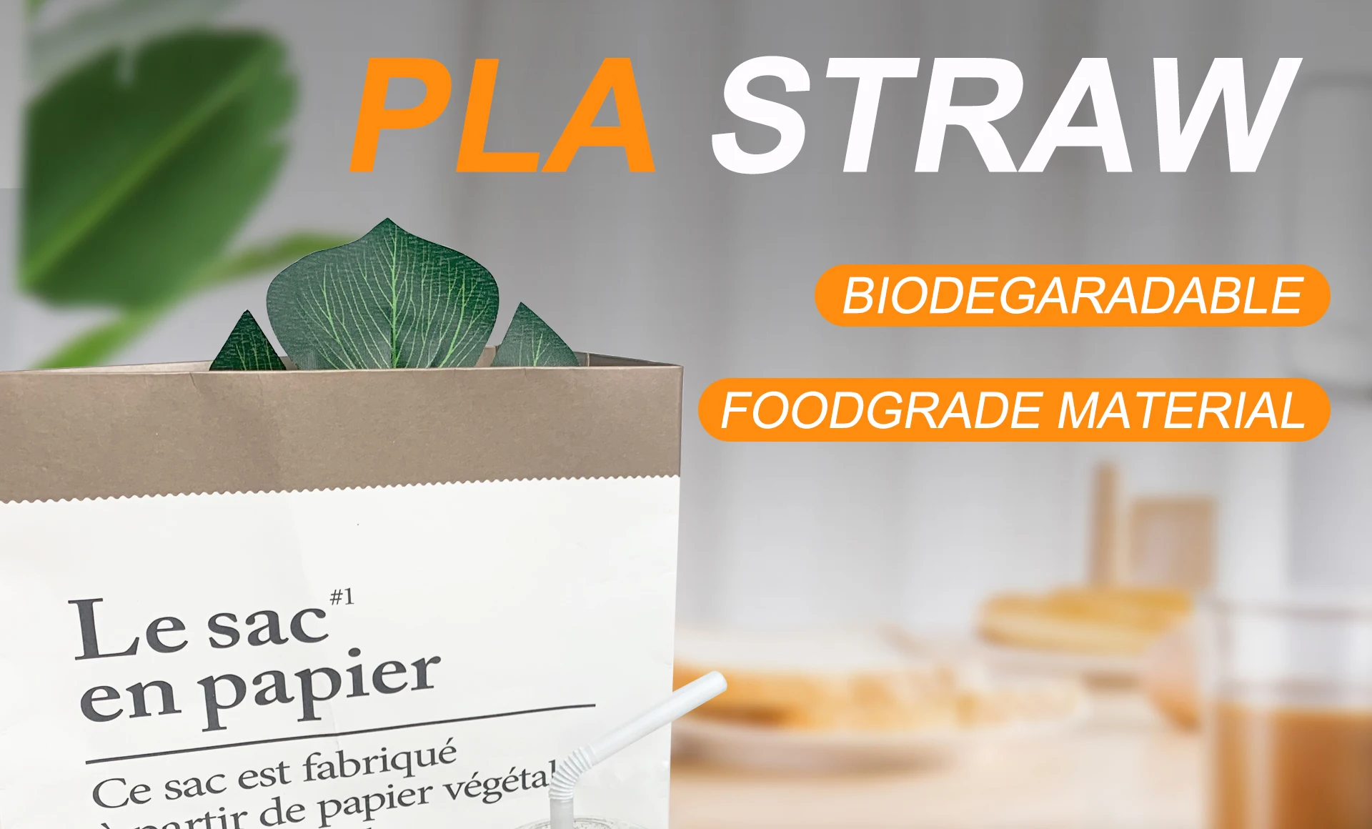 Biodegradable color pla paper bendable for straw colored drinking bubble tea clear plastic straw