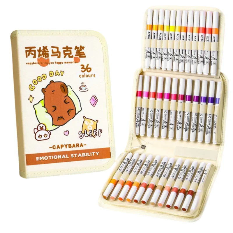 Акриловые маркеры для рисования, 36 цветов