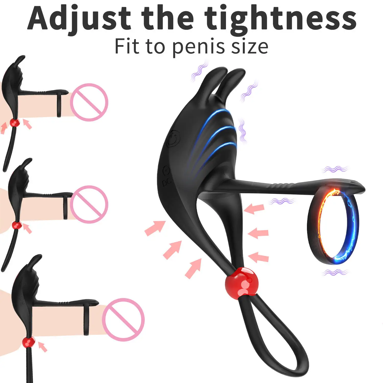 Prostate Massager Anal Plug Vibrator Sperm Lock Ring Delay Ejaculation Trainer Wireless Remote Control Penis Ring for Men