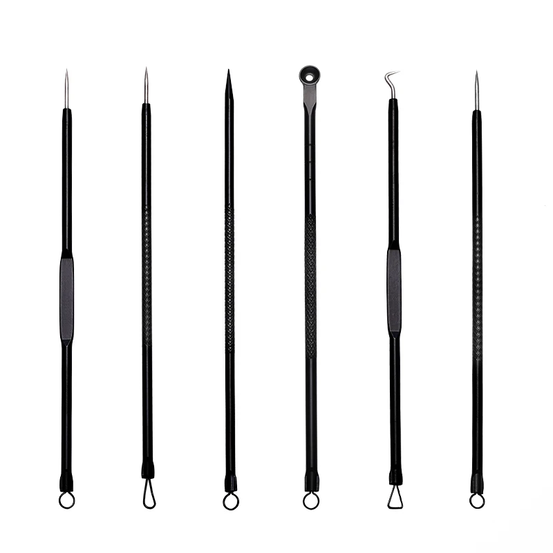 Pimple Blackhead Remover Extractor Tool Kit 11 in 1 Professional Safe Treatment White Head Acne Blemish Comedone Removing