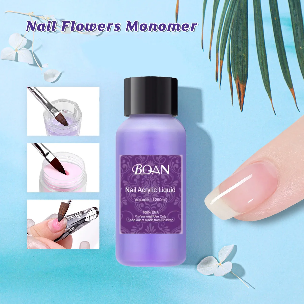 BQAN Hot Sale 250ml EMA MMA Monomer Liquid Acrylic Resin Price Liquid Acrylic Letter Machine Uv Curing Acrylic Liquid For Nails