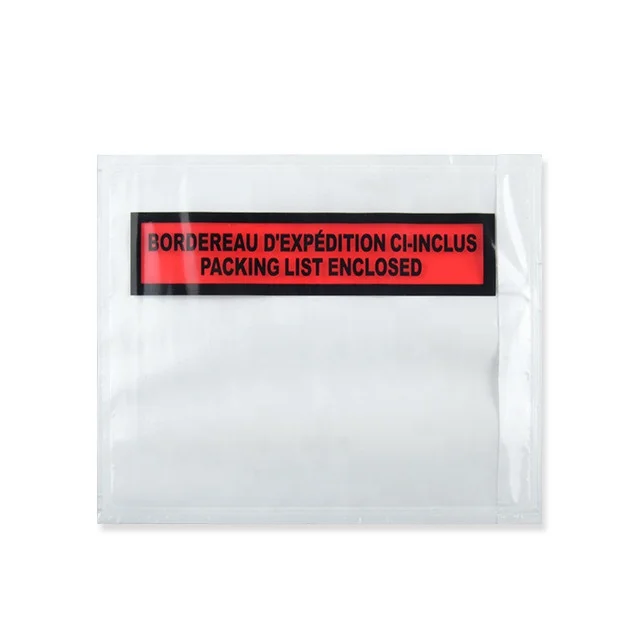 Customized printing packing list envelope for mailing using
