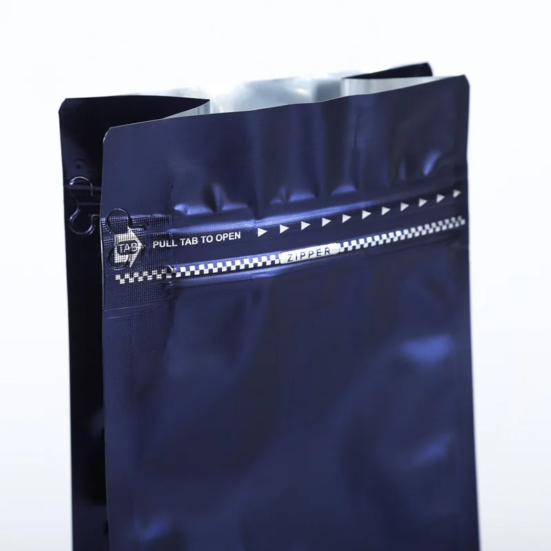 Customized Matte Aluminum Foil 8-Side Flat Bottom Coffee Packaging Pouch With Valve for Food & Candy Mylar Material