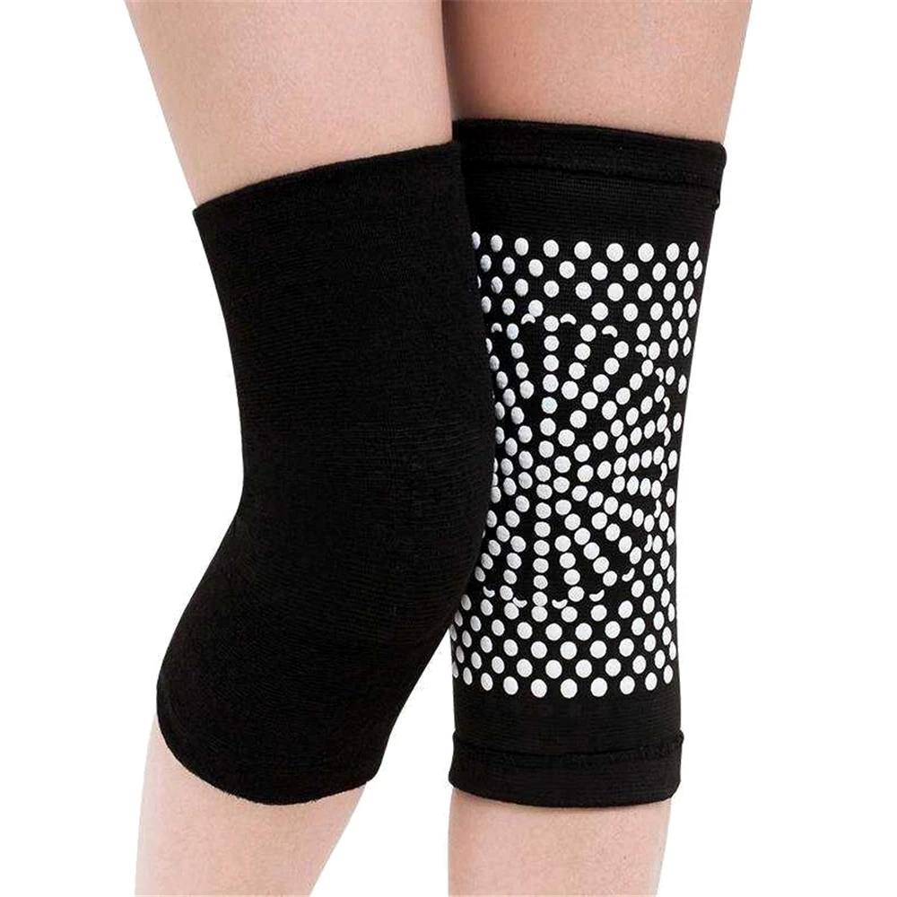 New Wormwood Self Heating Knee Braces Sleeve Tourmaline Knee Support Far Infrared Knee Pads for Keep Warm, Joint Pain Relief