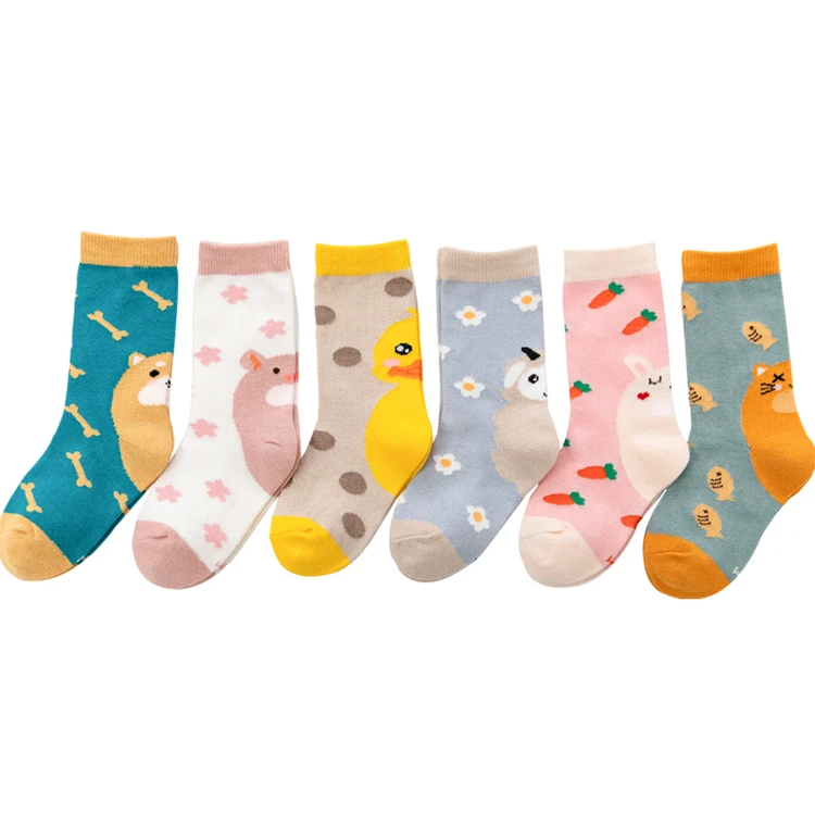 
Factory Wholesale Children Socks Warm Crew Kids Socks Cotton 