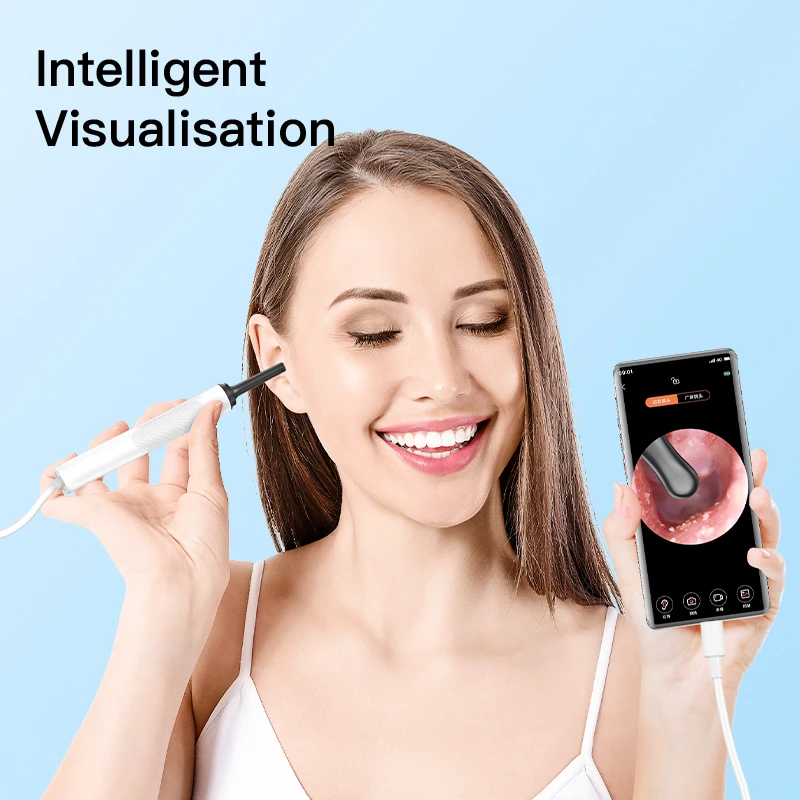 B5 5mp 4.4mm endoscope earpick smart visual ear cleaner USB ear camera