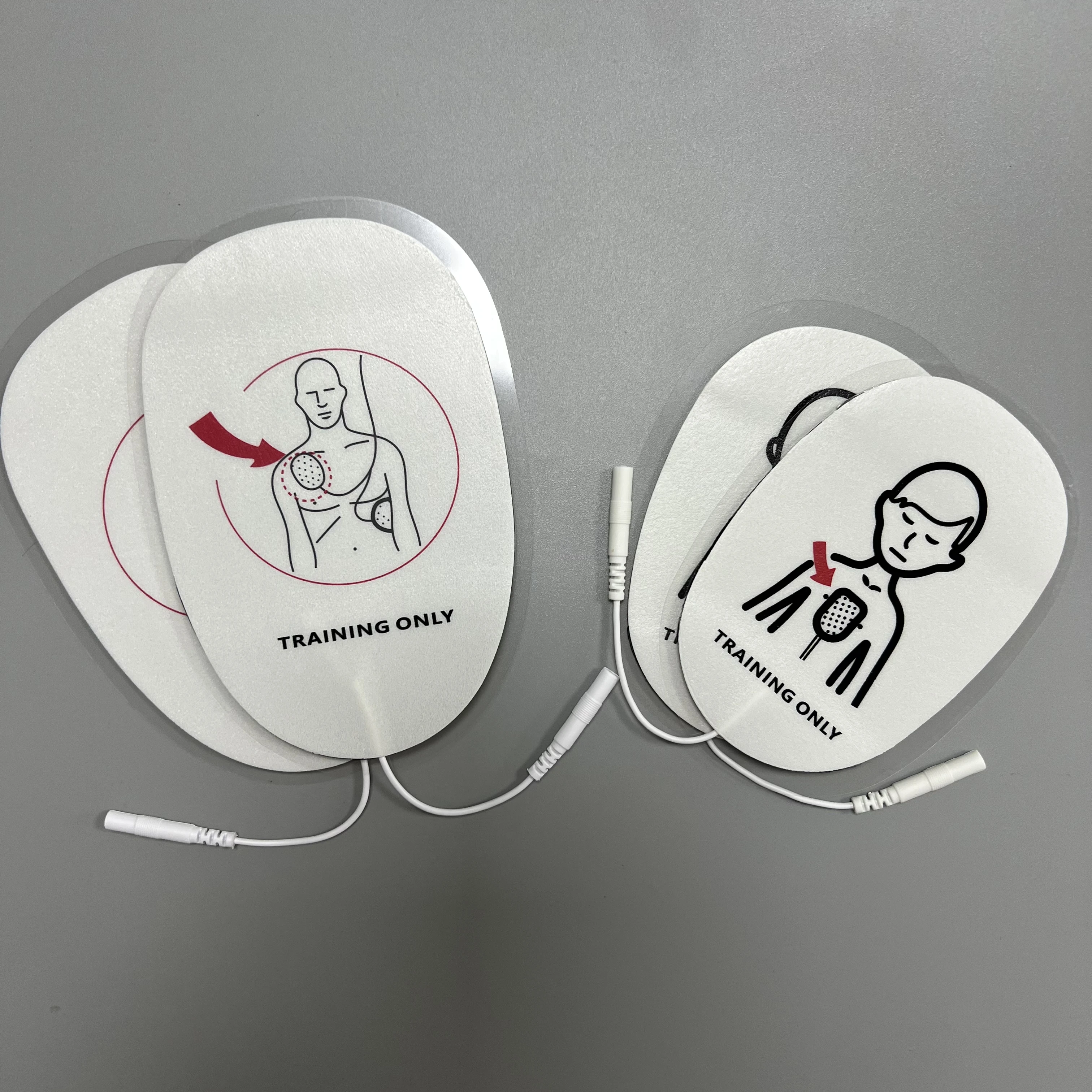 China Manufacture Adult Children Defibrillator AED Electrode Pads for AED Defibrillator Training