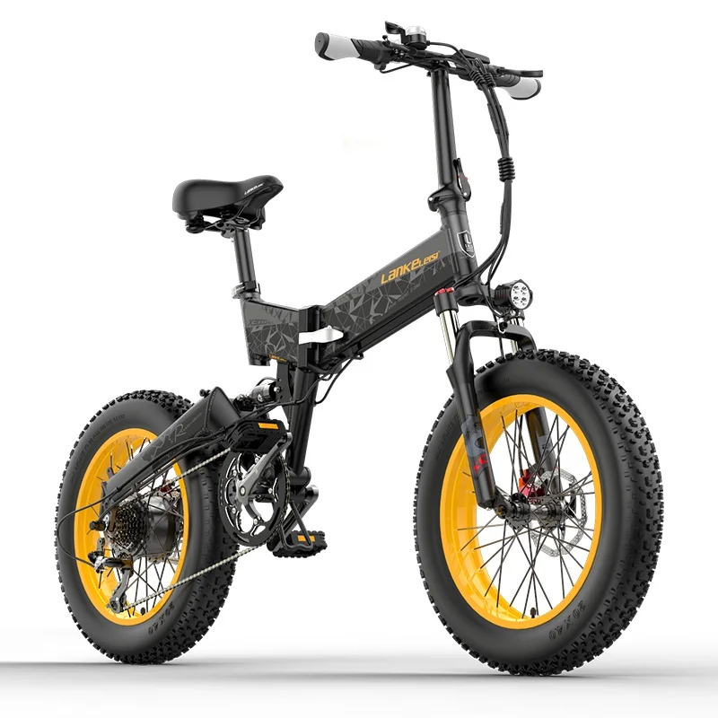 EU US Warehouse CE City Road Folding ebike 48V 1000W Powerful 17.5AH 20inch Fat Tire Fatbike Electric Bicycle Electric Bike
