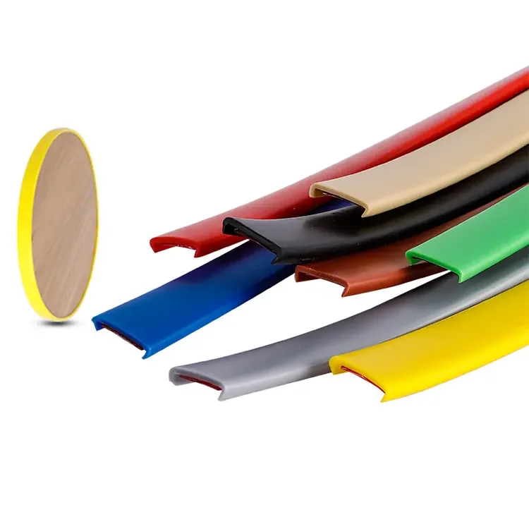 Rubber u edge band PVC TPE flexible self adhesive edge banding tape rubber edge banding for furniture