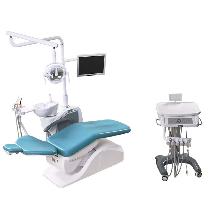 Luxury CE Cast Iron Metal Steel Easy Cleaning Comprehensive Dental Equipments Dental Chair
