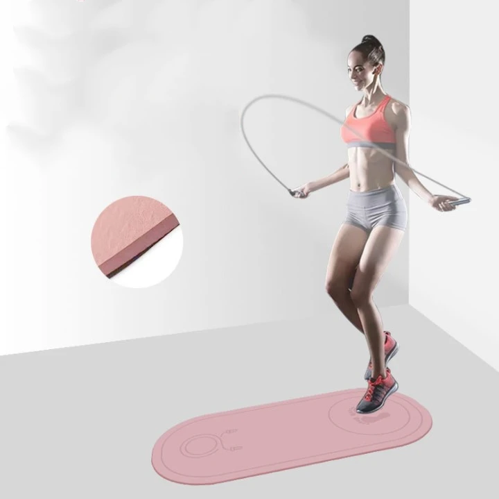 Hot selling eco friendly tpe indoor soundproof buy gym equipment yoga jump rope mat