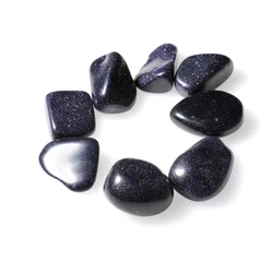 Natural Blue Sandstone Gravel Beads Irregular Undrilled Healing Stone For Jewelry Making Fish Tank Bonsai Decoration Garden