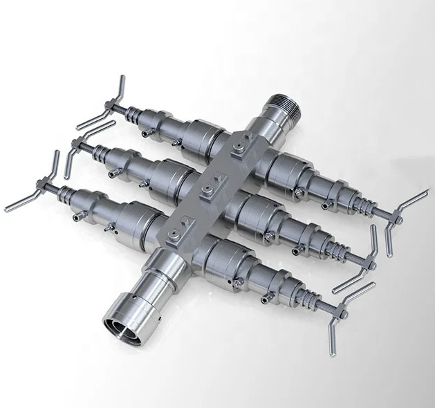 API Standard Wireline Pressure Control Equipment Triple Hydraulic Wireline Valve / Slickline BOP