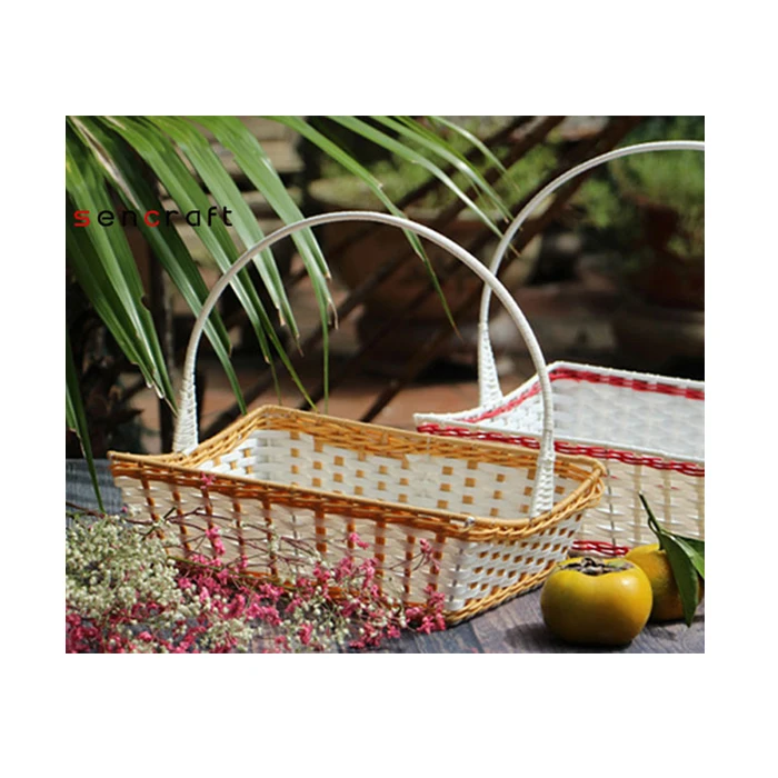 Handmade Rattan Wicker Storage Baskets Storages boxes Container boxes kitchen organizer