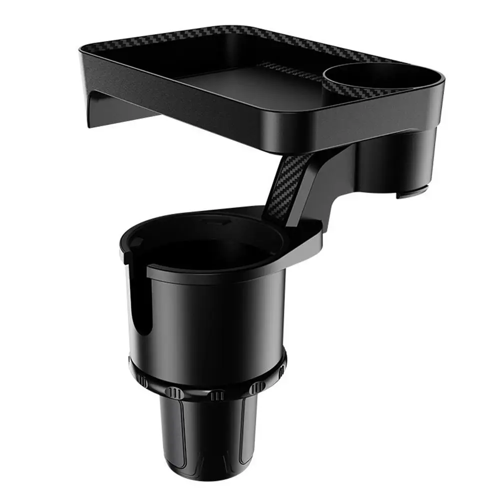 2022 Multifunctional 360 Degree Rotating Adjustable Attachable Car Extender Food Tray Table Car Cup Holder