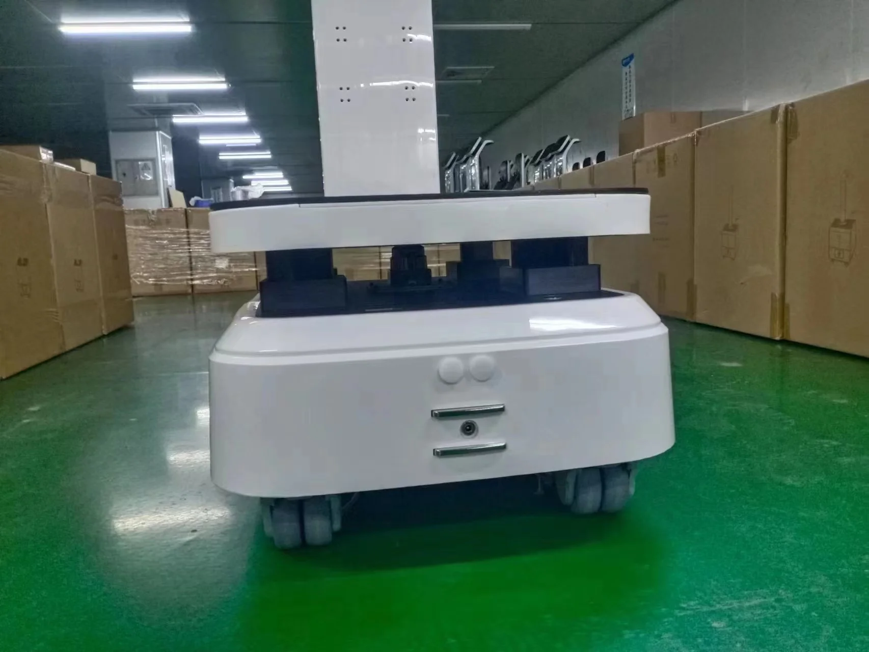 AMR AGV Chassis Robot Chassis Bearing 300KG Battery Delivery Robot Unmanned Autonomous Machine Mini Robot 4 Acix Common Motor 8h
