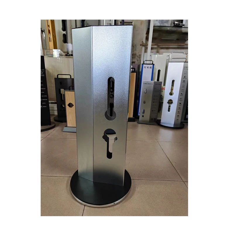 high quality Smart Locks Stand Aluminum Alloy Fingerprint Door Lock Show Display Rack Match 6068 mortise big lock display stand