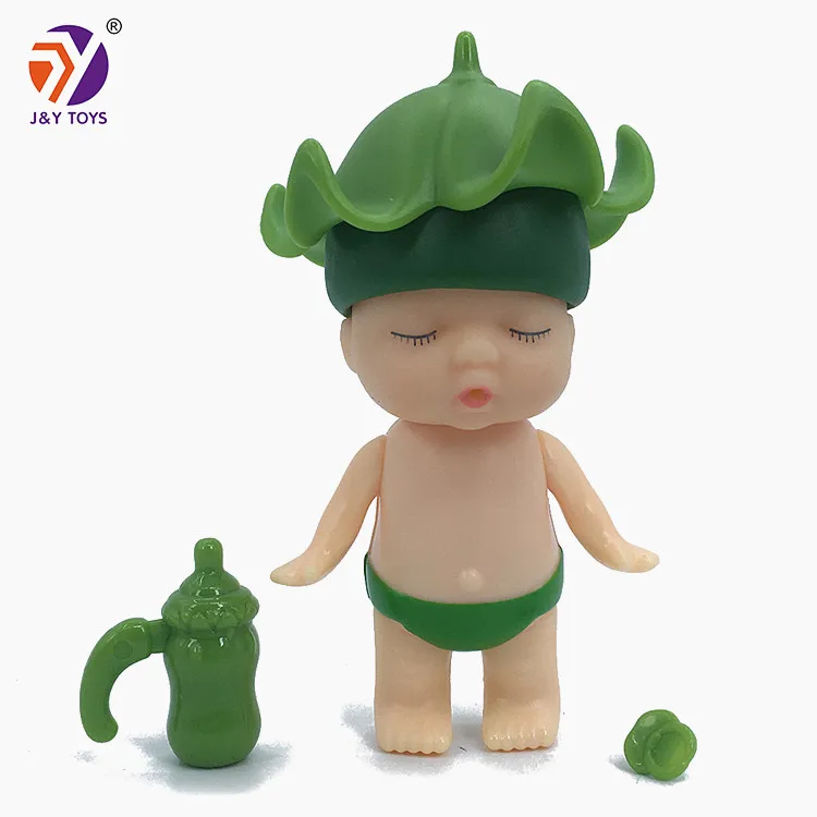 Wholesale cheap kids cute doll soft plastic toys 24pcs mini soft silicone newborn baby doll
