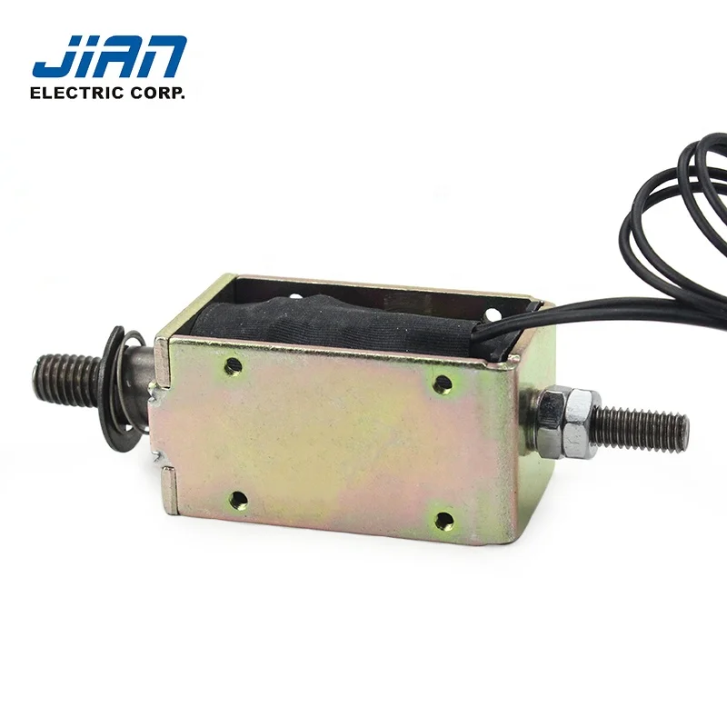 DC 6V 12V 24V Open Frame Solenoid Stroke 4mm Linear Pull Push Micro Solenoid