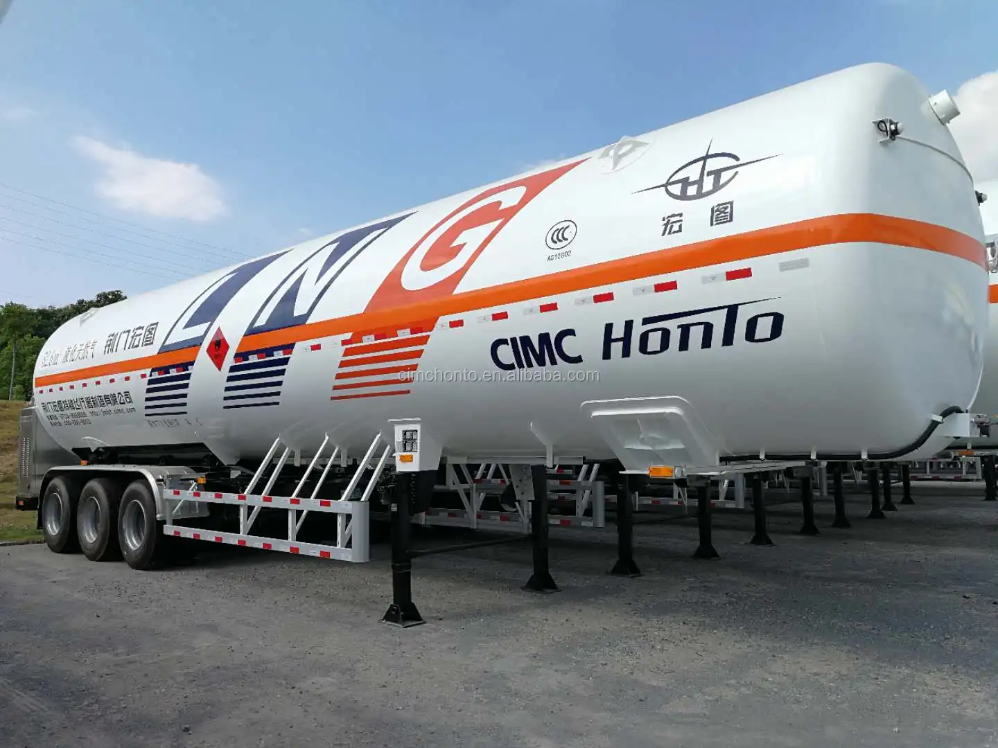 Customized Low Temperature Cryogenic Liquid LNG CO2 Semi Trailer Truck for Sale