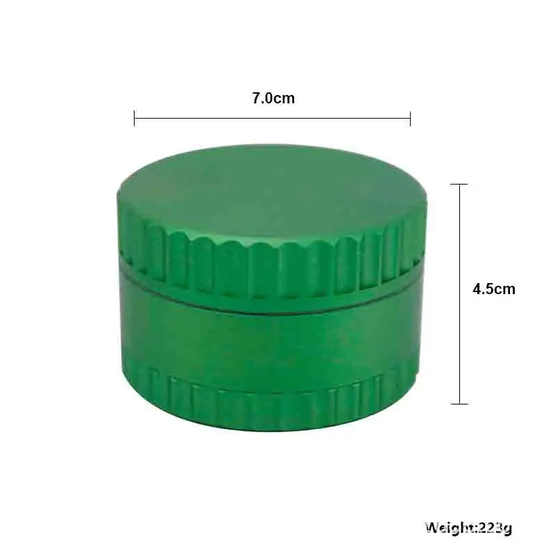 Gear wheel herb grinder 4 Parts 70mm Tobacco Grinder aluminium alloy feel good Price herb grinder
