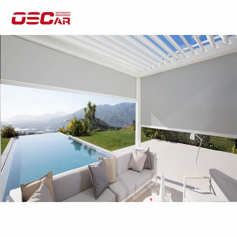 Wholesale Indoor Electric Blind Shades Blackout Automatic Curtain Blinds Window Shangrila Blinds
