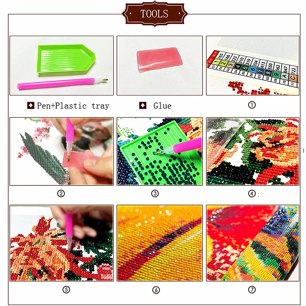 Diamond Painting Art DIY Diamond Living Room Home landscape design coaster Diamond painting coaster