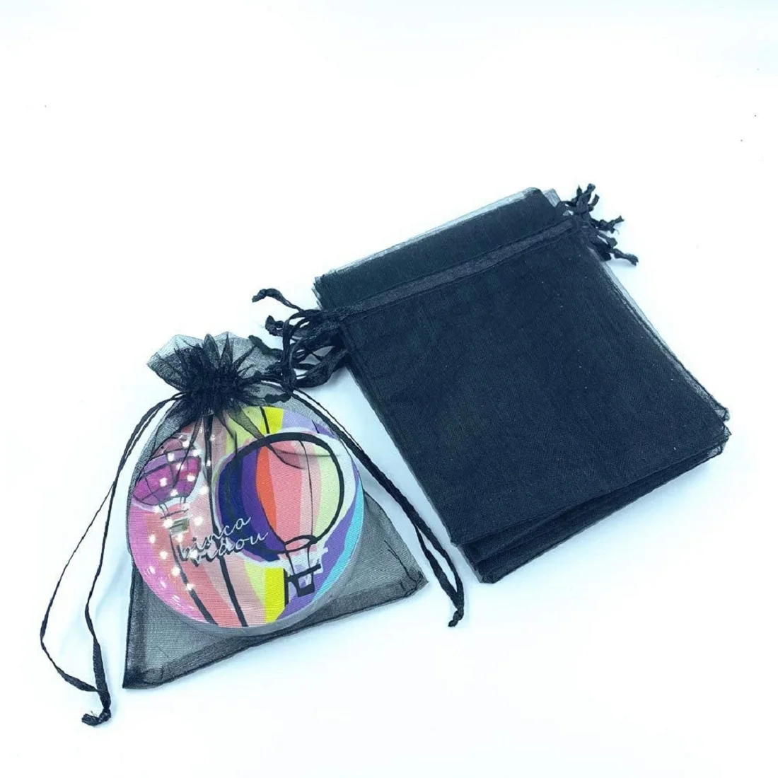 Best Seller 25 Colors 100PCS/Pack 7x9cm Premium Quality Sheer Organza Beads Packaging Bag Organza Favor Bag