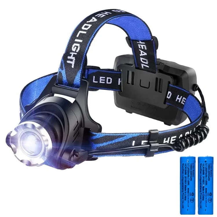 Rechargeable Headlamps Lightness LED Headlight Zoomable Head Lamps Waterproof Hand Free Torch Light