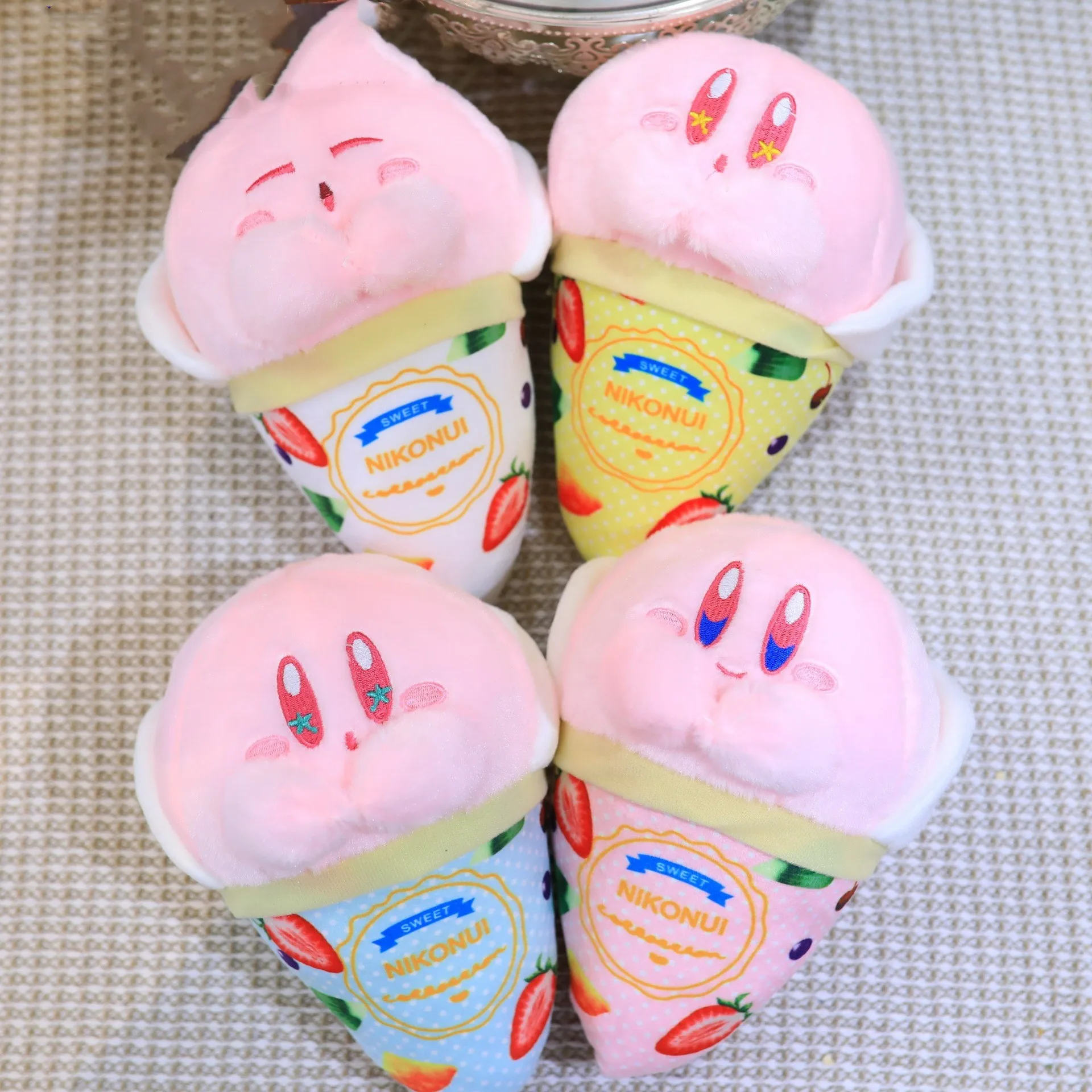 2023 New Style Hot Sale Kirby Plush Toy Stuffed Animal Ice Cream Plush Toy