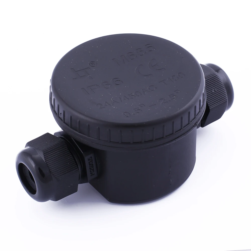 Round 24A 450VAC electrical pvc junction boxes