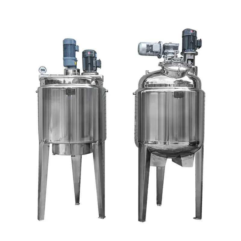 For sale stainless steel small mayonnaise stirring tank industrial jacket chocolate melting tank with mixer machine