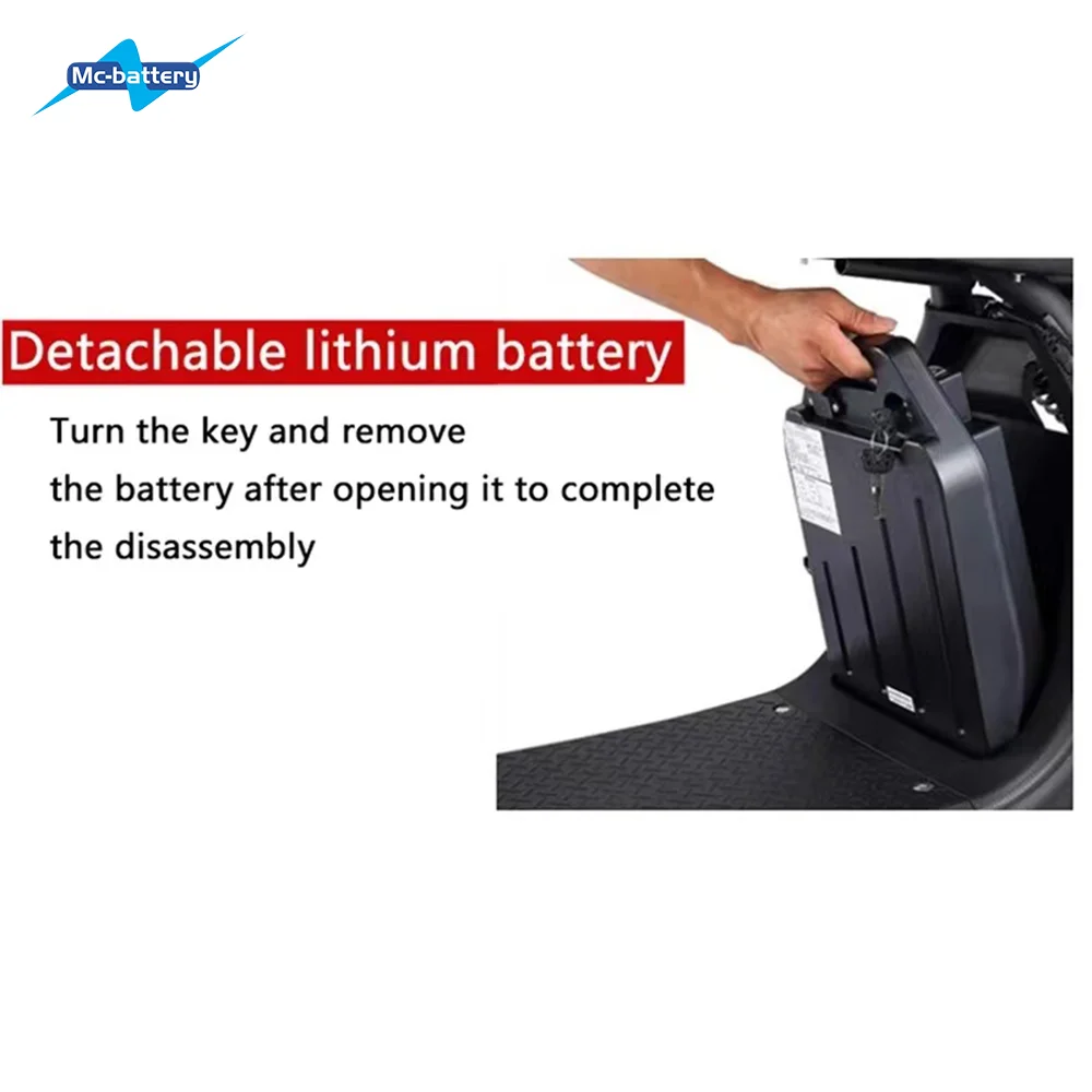 Citycoco Scooter Battery Harley Scooter Replacement Battery 60v 12ah 20ah Removable Lithium Battery