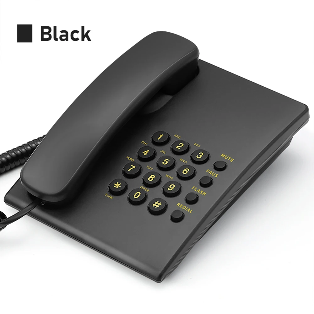 Basic Analog Phone System Desk Land Line Telephone For Office Phone FICAN500