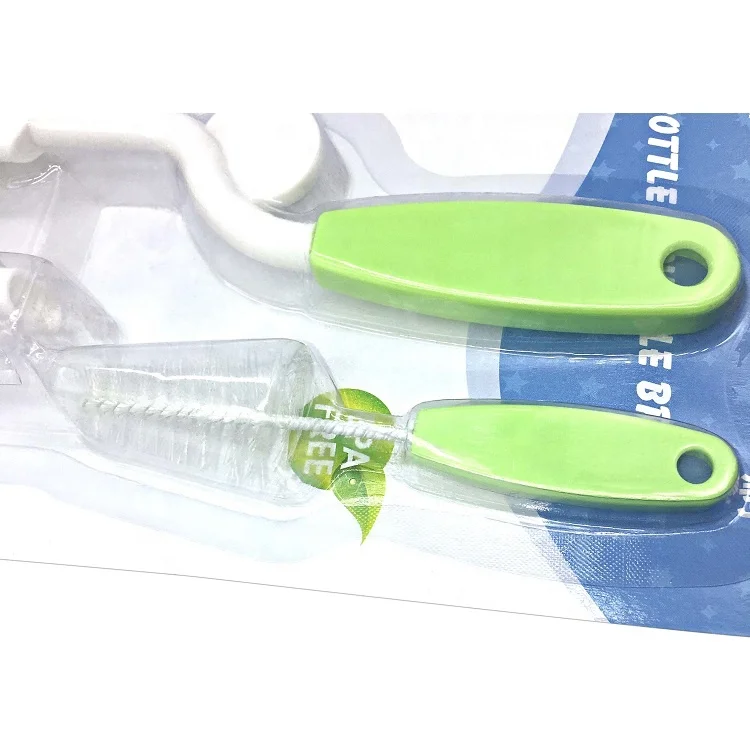 
Wholesale sponge baby bottle brush 3 in 1 sets replacement baby bottle nipple cleaning set 