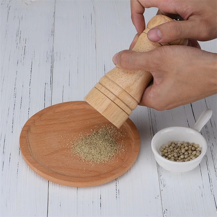 Hot selling Wood high quality factory price handmade  pepper grinder salt spice grinder used for kitchen